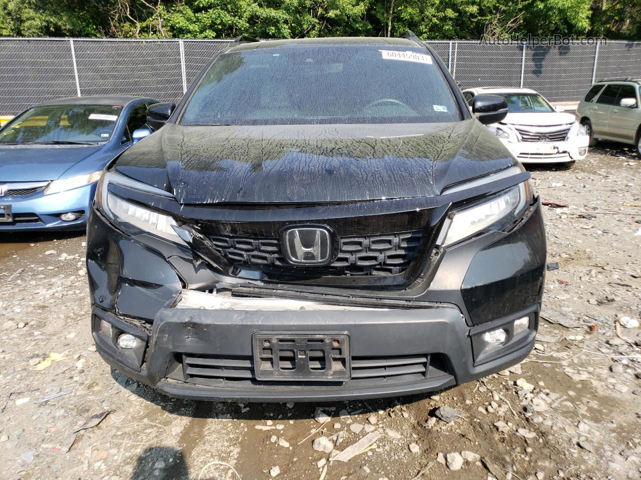 2019 Honda Passport Touring Black vin: 5FNYF8H96KB029252