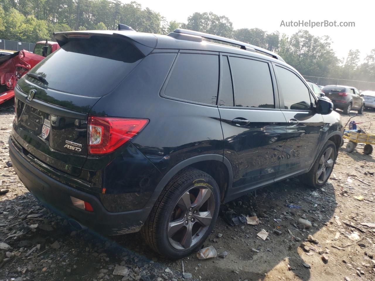 2019 Honda Passport Touring Black vin: 5FNYF8H96KB029252