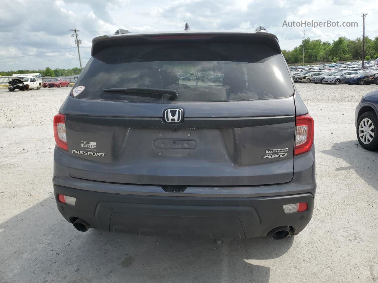 2019 Honda Passport Touring Gray vin: 5FNYF8H97KB001184