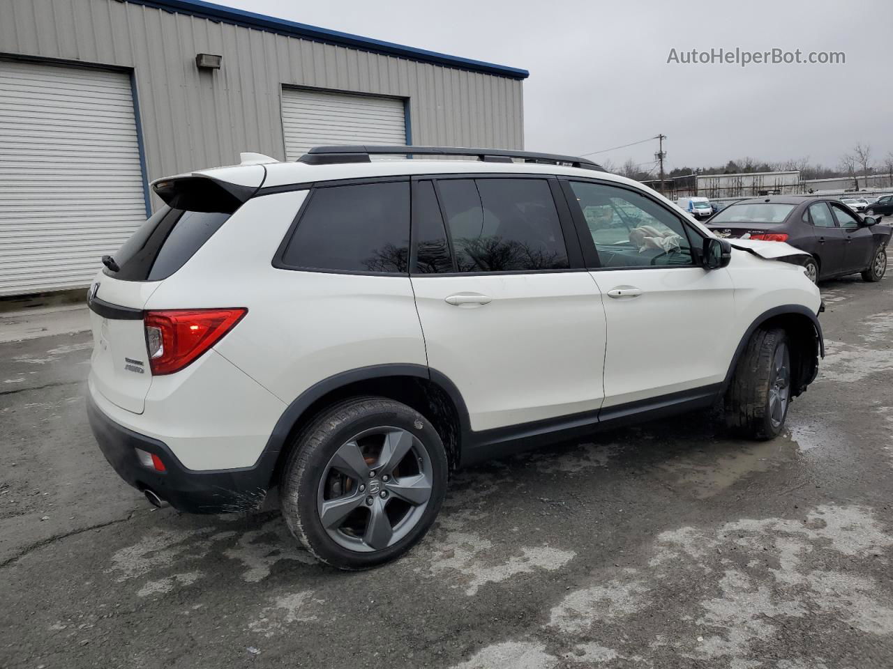 2019 Honda Passport Touring Белый vin: 5FNYF8H99KB005494