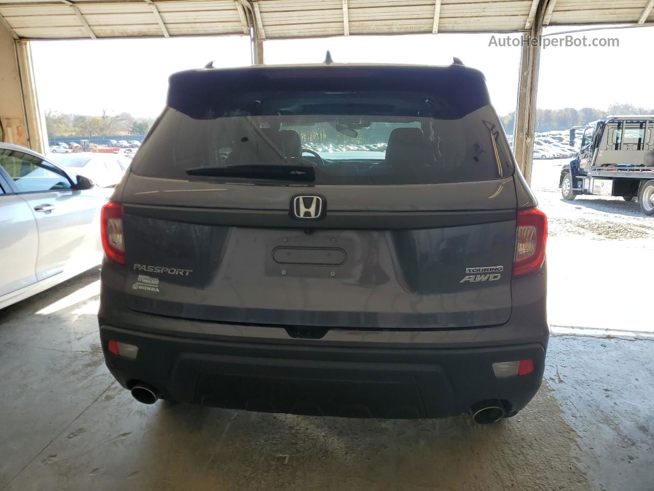 2019 Honda Passport Touring Серый vin: 5FNYF8H99KB025938