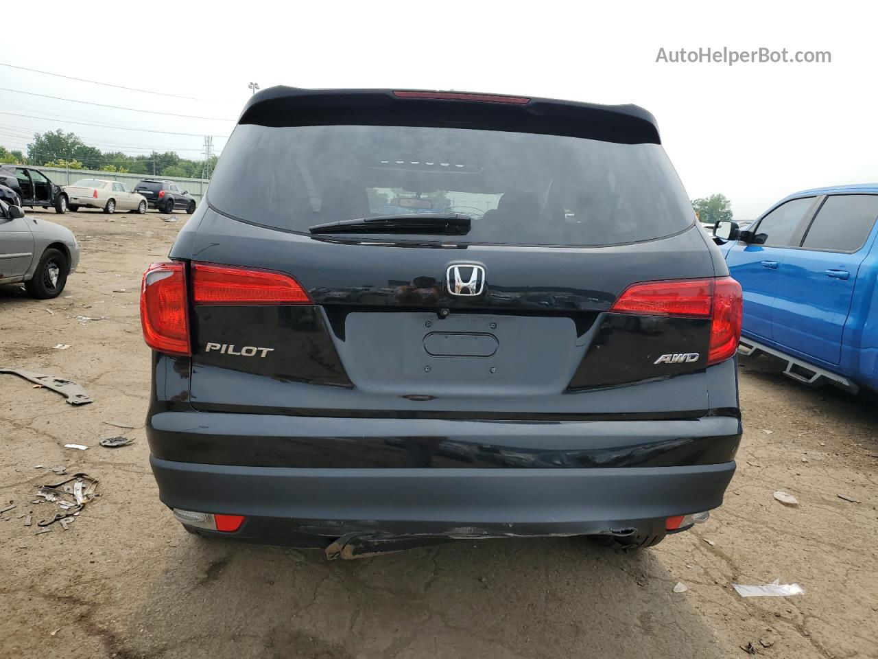 2016 Honda Pilot Exl Черный vin: 5FNYF6H55GB105567