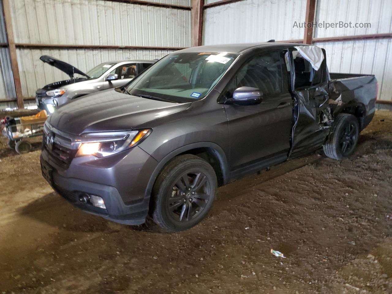 2020 Honda Ridgeline Sport Gray vin: 5FPYK2F15LB000940