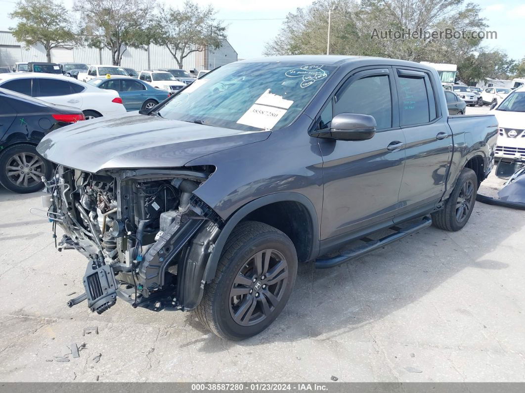 2020 Honda Ridgeline Sport Gray vin: 5FPYK3F10LB029638