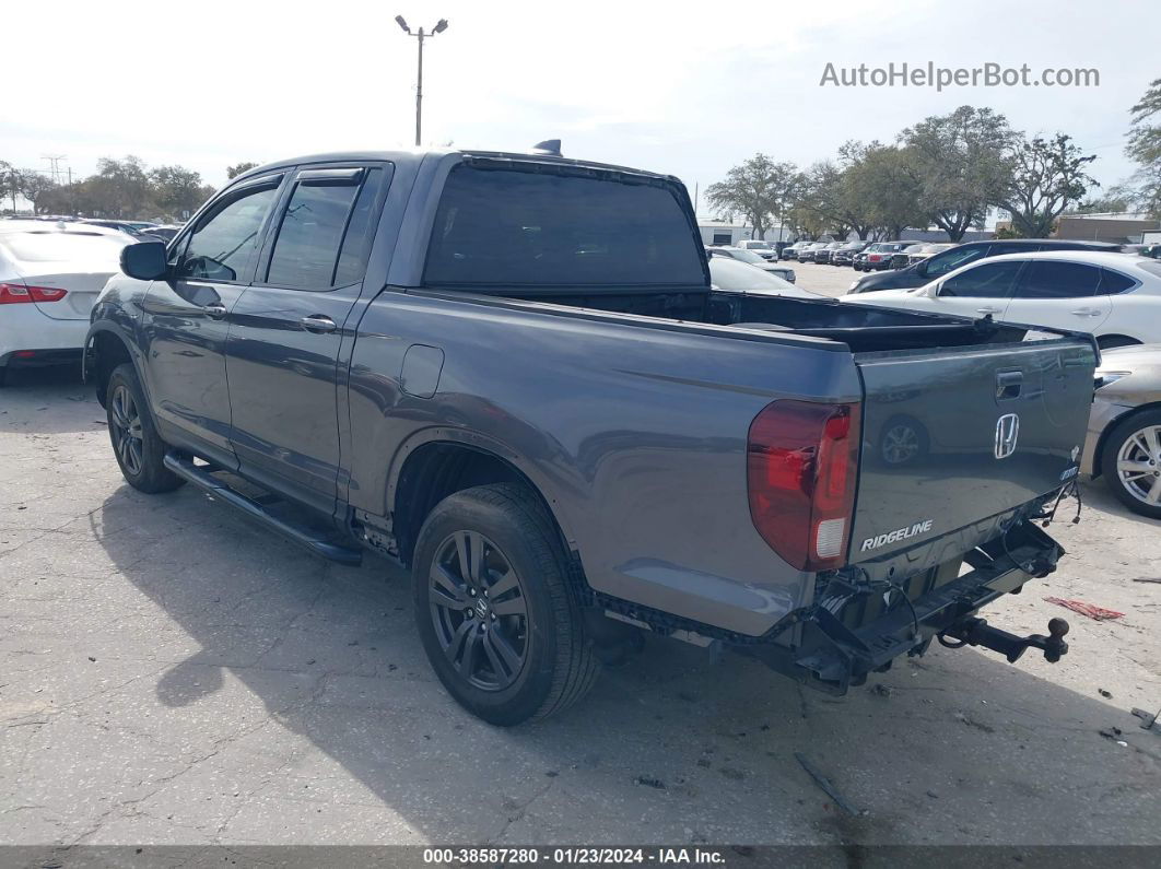 2020 Honda Ridgeline Sport Gray vin: 5FPYK3F10LB029638