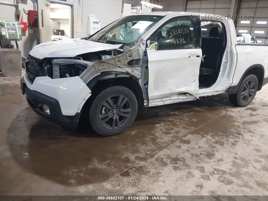 2020 Honda Ridgeline Awd Sport White vin: 5FPYK3F12LB022691