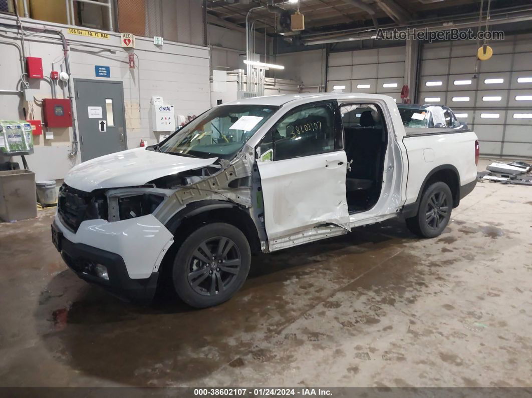 2020 Honda Ridgeline Awd Sport White vin: 5FPYK3F12LB022691