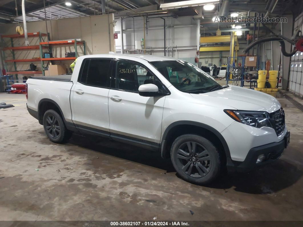 2020 Honda Ridgeline Awd Sport White vin: 5FPYK3F12LB022691