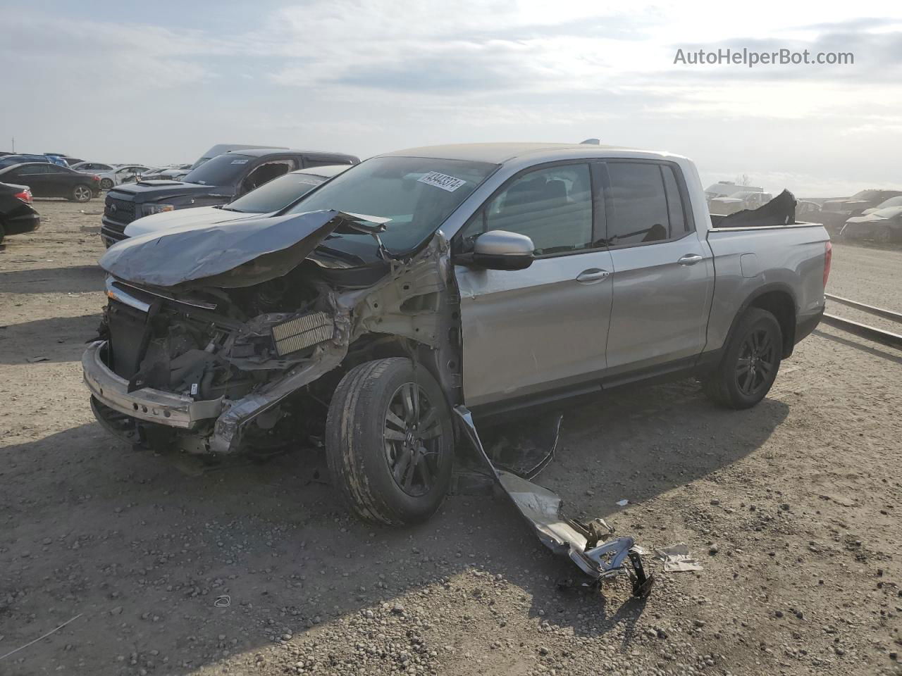 2020 Honda Ridgeline Sport Серебряный vin: 5FPYK3F13LB031593