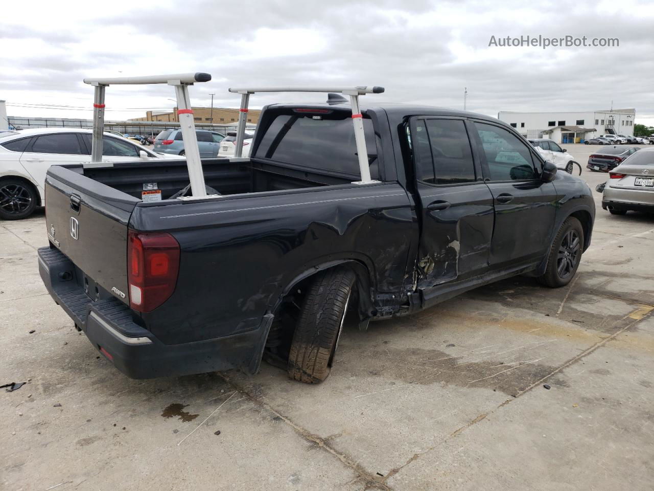 2020 Honda Ridgeline Sport Черный vin: 5FPYK3F14LB031019