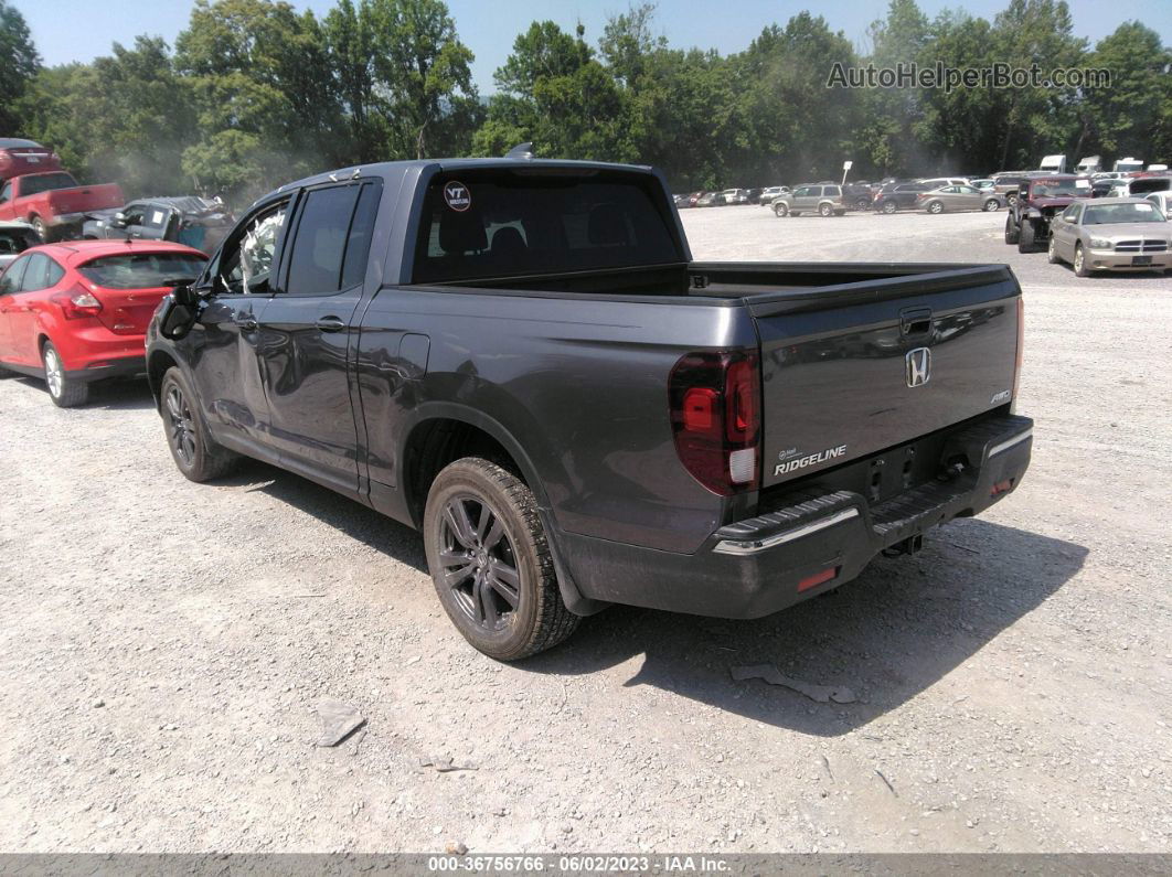 2020 Honda Ridgeline Sport Gray vin: 5FPYK3F15LB017405