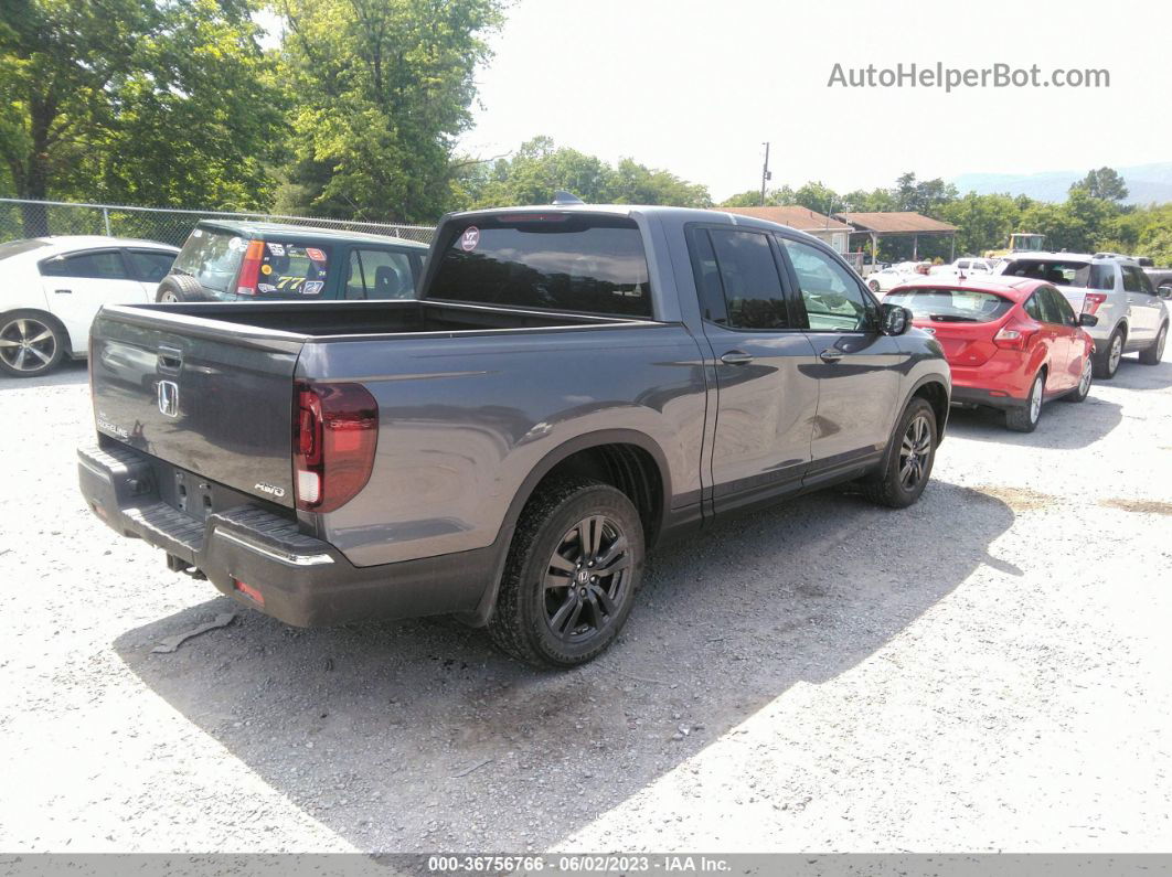 2020 Honda Ridgeline Sport Серый vin: 5FPYK3F15LB017405