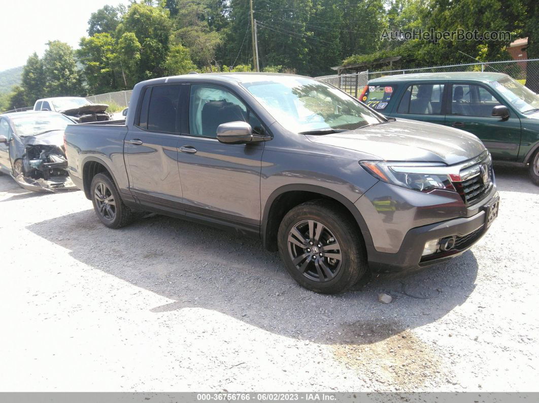 2020 Honda Ridgeline Sport Серый vin: 5FPYK3F15LB017405