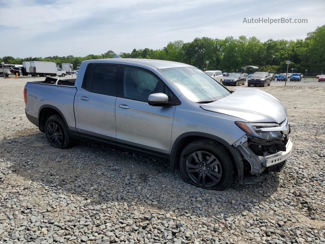 2020 Honda Ridgeline Sport Silver vin: 5FPYK3F17LB013274