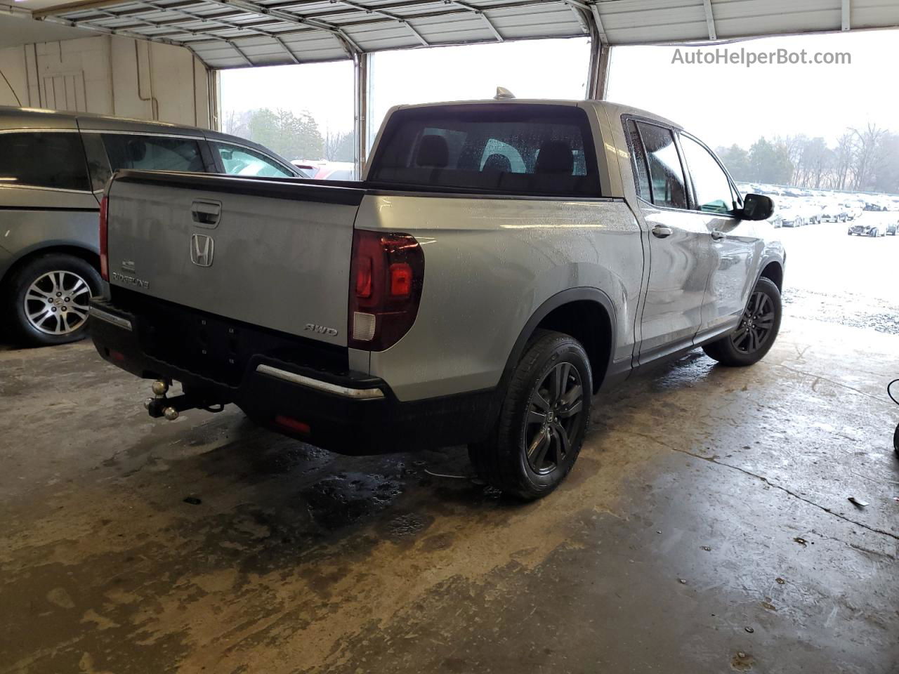 2020 Honda Ridgeline Sport Silver vin: 5FPYK3F18LB021903