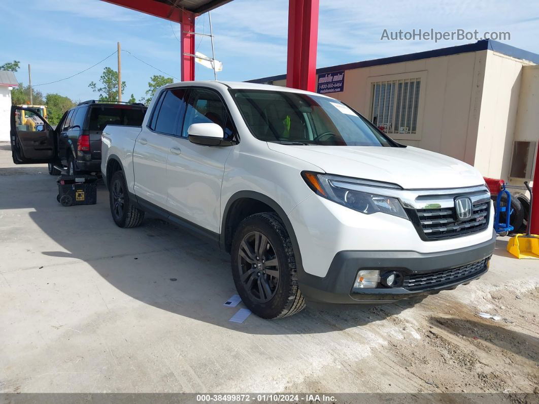 2020 Honda Ridgeline Awd Sport White vin: 5FPYK3F19LB024132