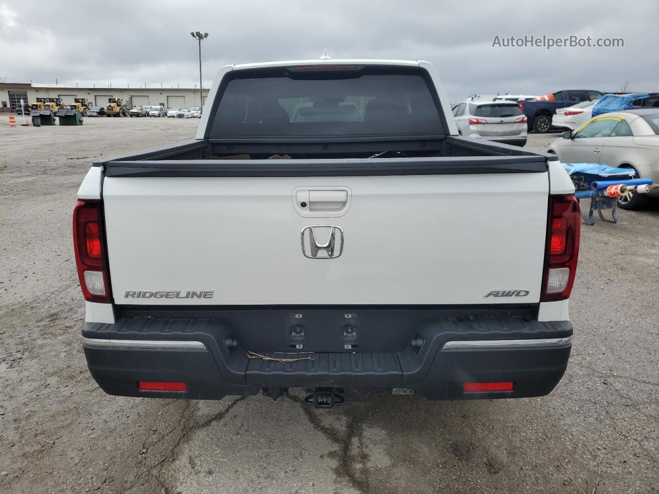 2020 Honda Ridgeline Sport White vin: 5FPYK3F19LB027337