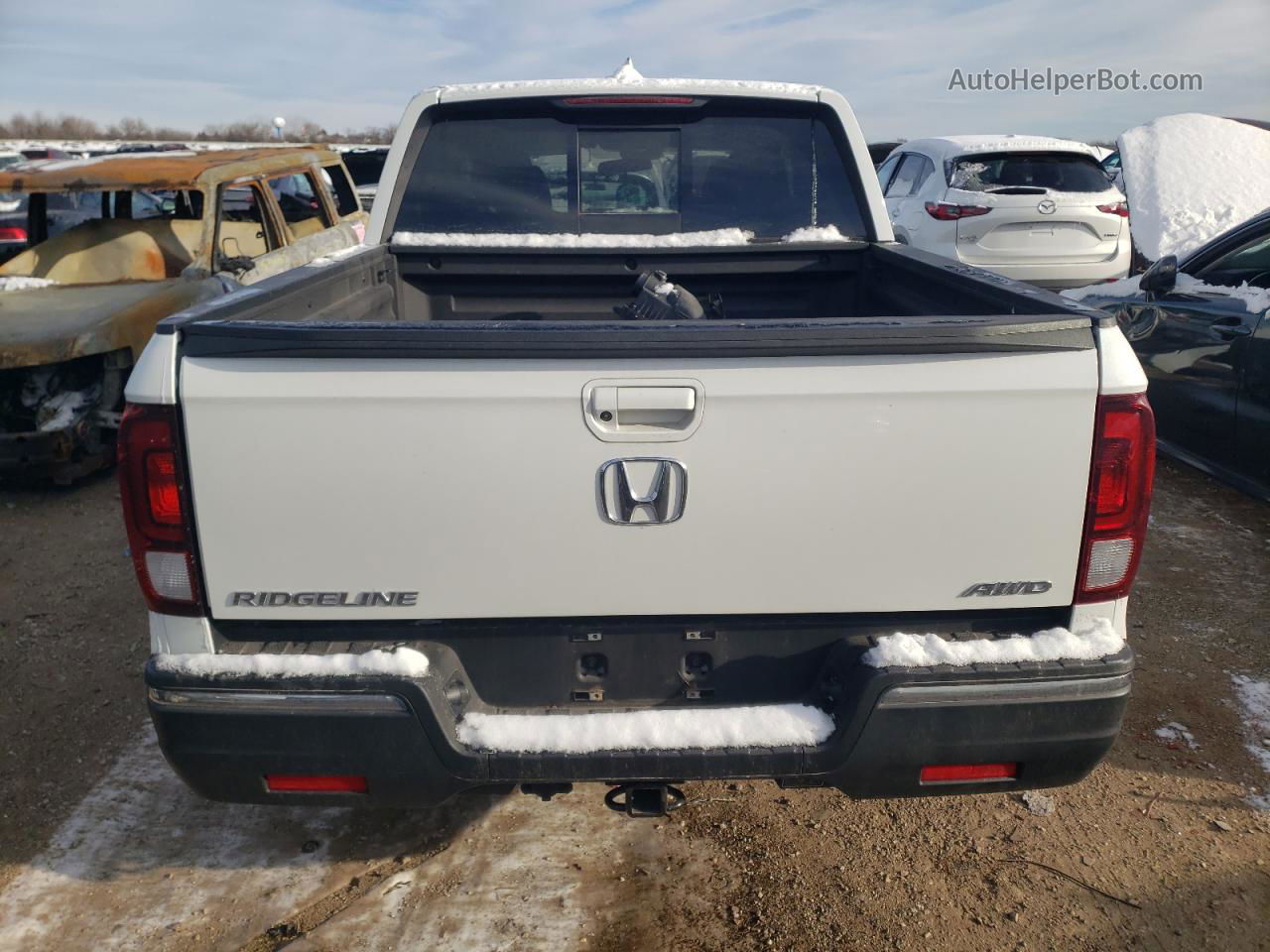 2020 Honda Ridgeline Rtl White vin: 5FPYK3F51LB018828