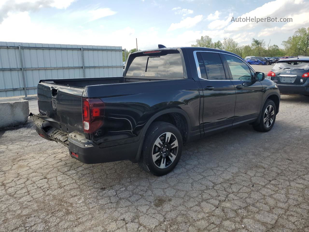 2020 Honda Ridgeline Rtl Черный vin: 5FPYK3F51LB030171