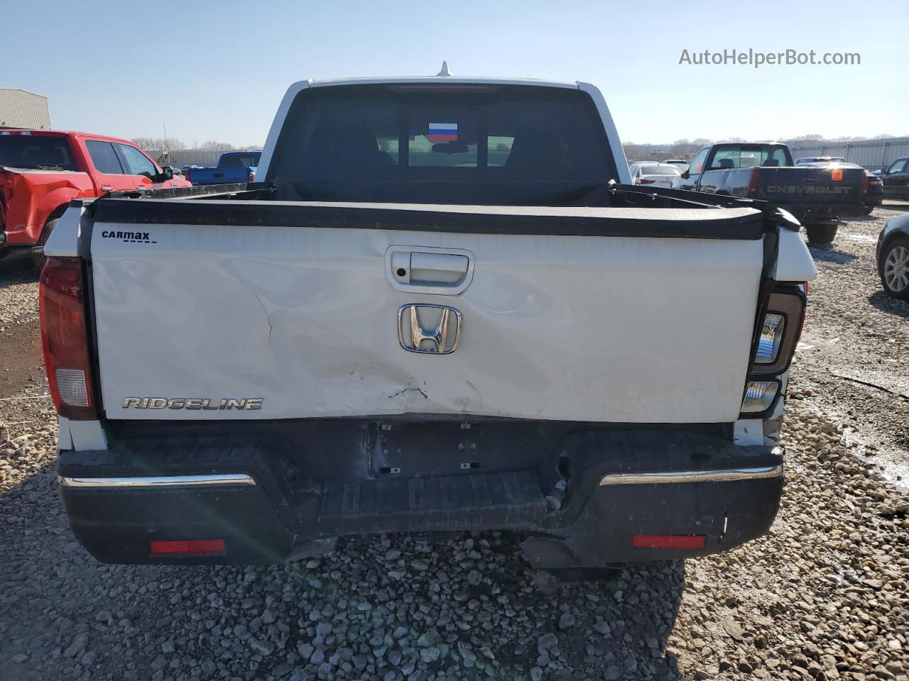 2020 Honda Ridgeline Rtl White vin: 5FPYK3F57LB029798