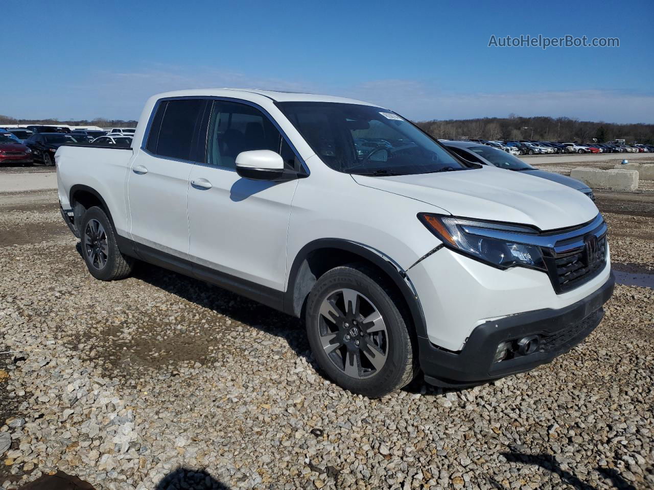 2020 Honda Ridgeline Rtl White vin: 5FPYK3F57LB029798