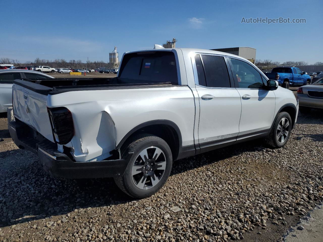 2020 Honda Ridgeline Rtl White vin: 5FPYK3F57LB029798