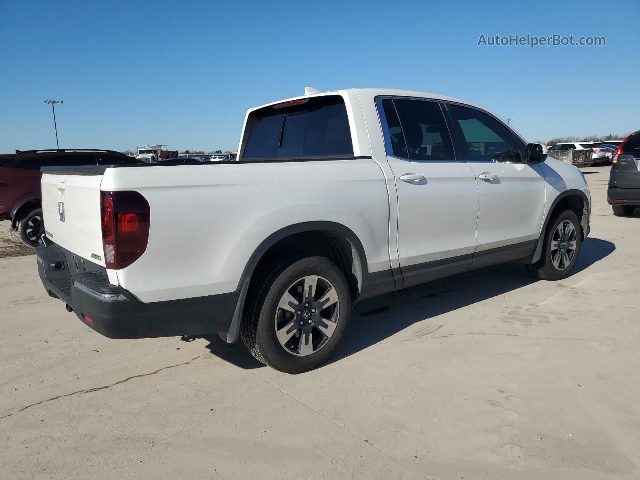 2020 Honda Ridgeline Rtl White vin: 5FPYK3F58LB021399