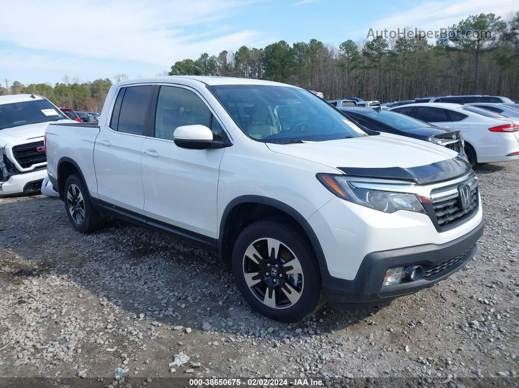 2020 Honda Ridgeline Awd Rtl White vin: 5FPYK3F58LB028207