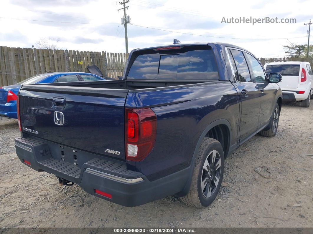 2020 Honda Ridgeline Awd Rtl Dark Blue vin: 5FPYK3F5XLB025213