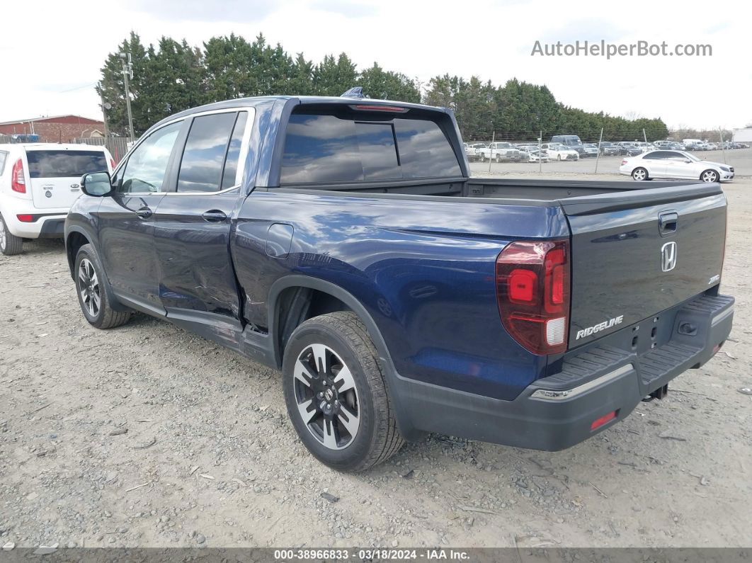 2020 Honda Ridgeline Awd Rtl Dark Blue vin: 5FPYK3F5XLB025213