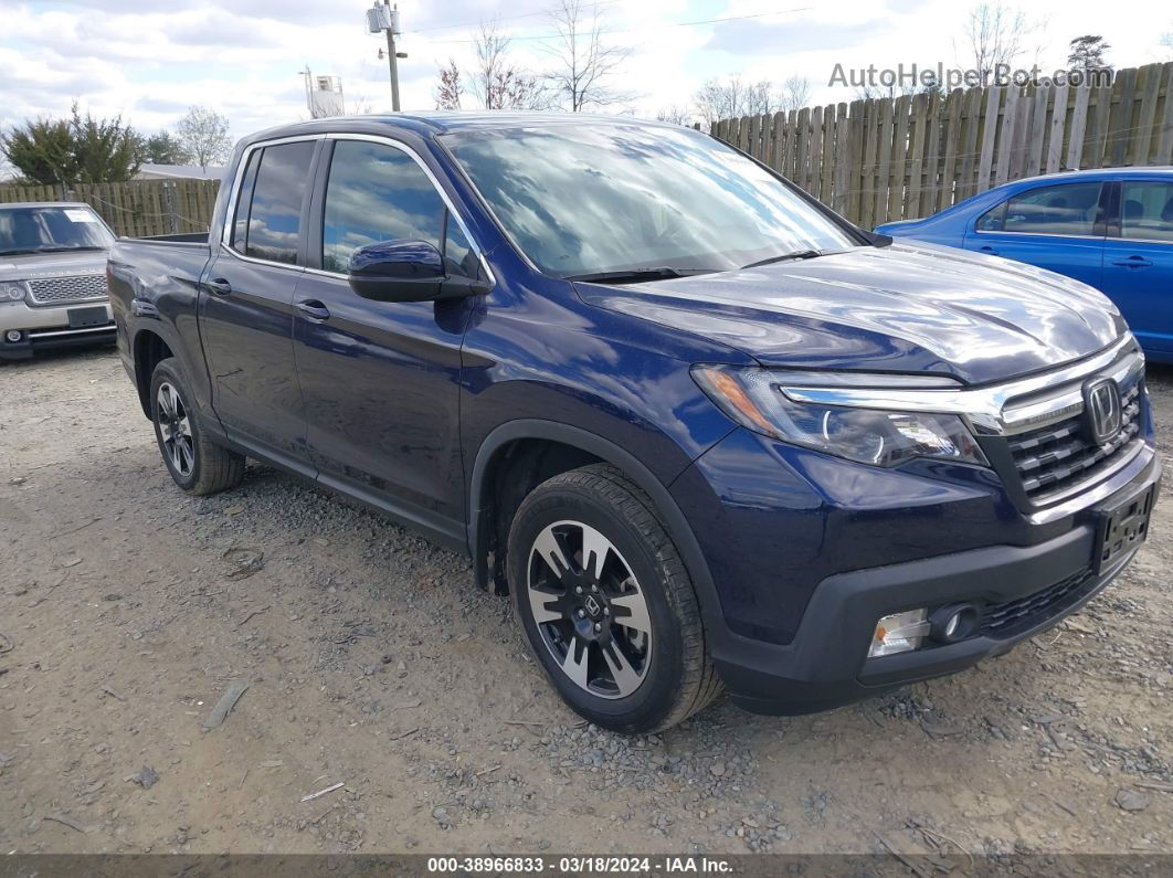 2020 Honda Ridgeline Awd Rtl Dark Blue vin: 5FPYK3F5XLB025213