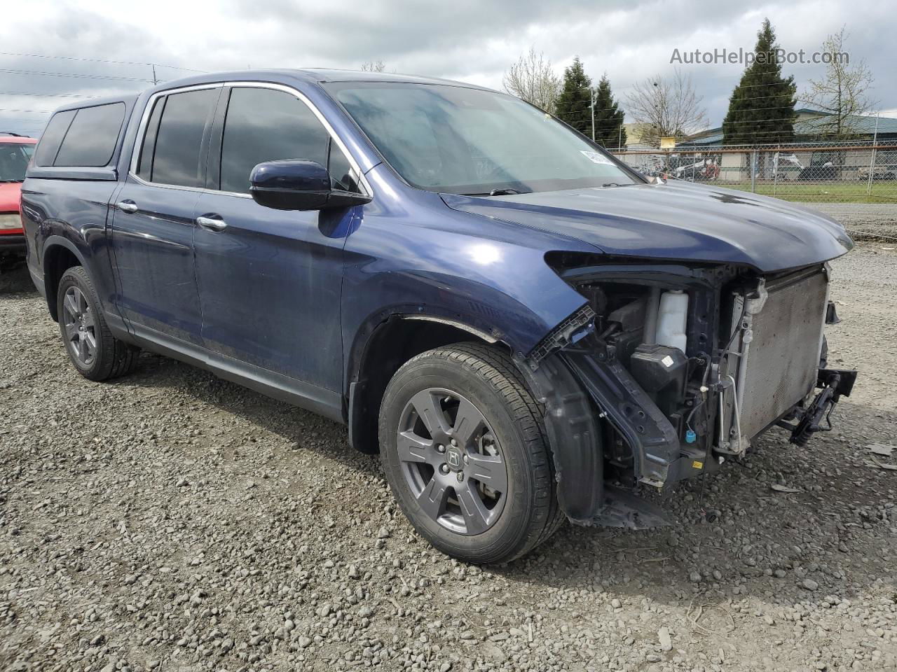 2020 Honda Ridgeline Rtl Blue vin: 5FPYK3F70LB009071