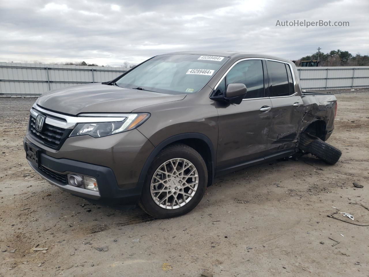 2020 Honda Ridgeline Rtl Brown vin: 5FPYK3F71LB002016