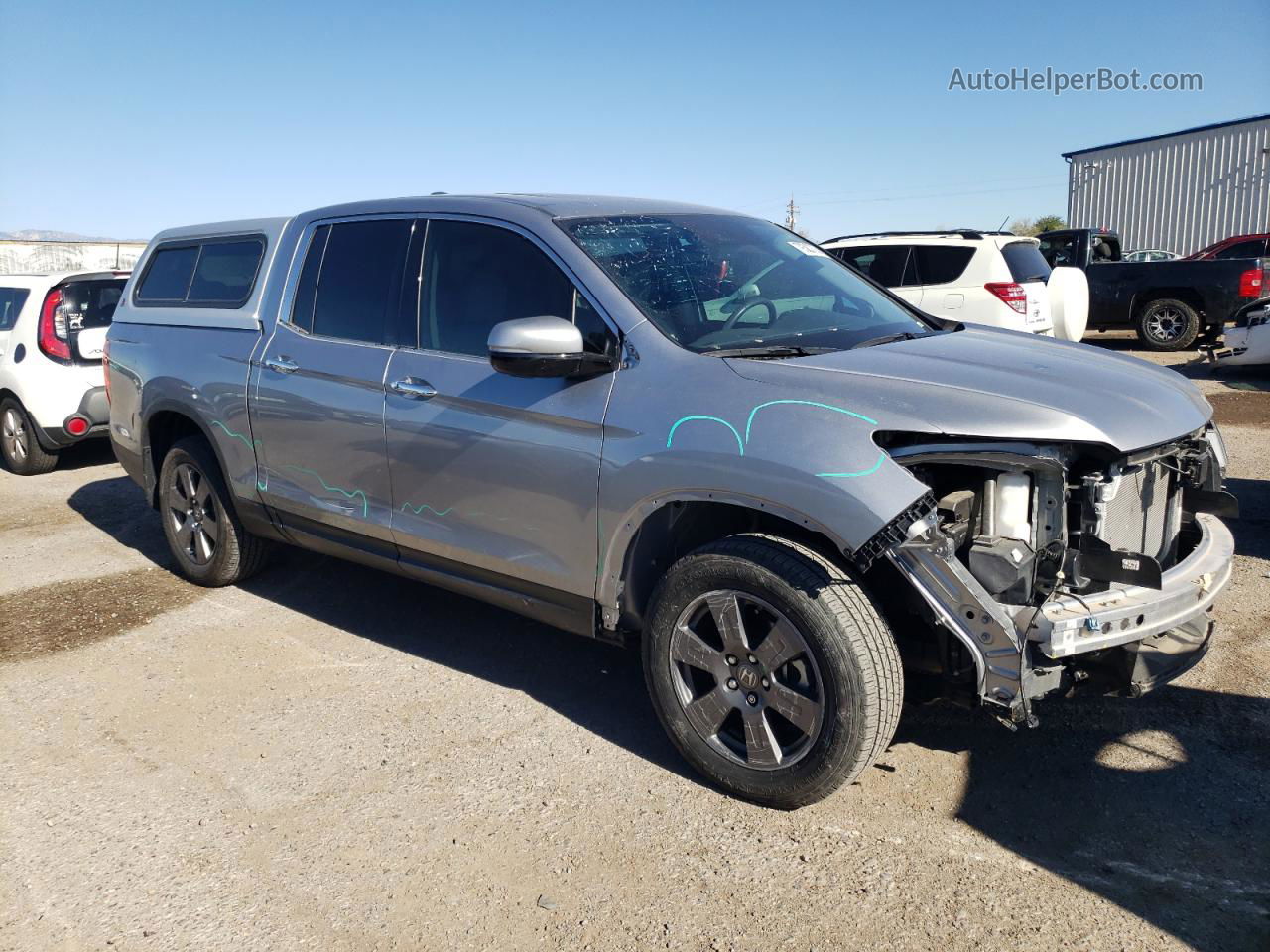 2020 Honda Ridgeline Rtl Silver vin: 5FPYK3F71LB006499