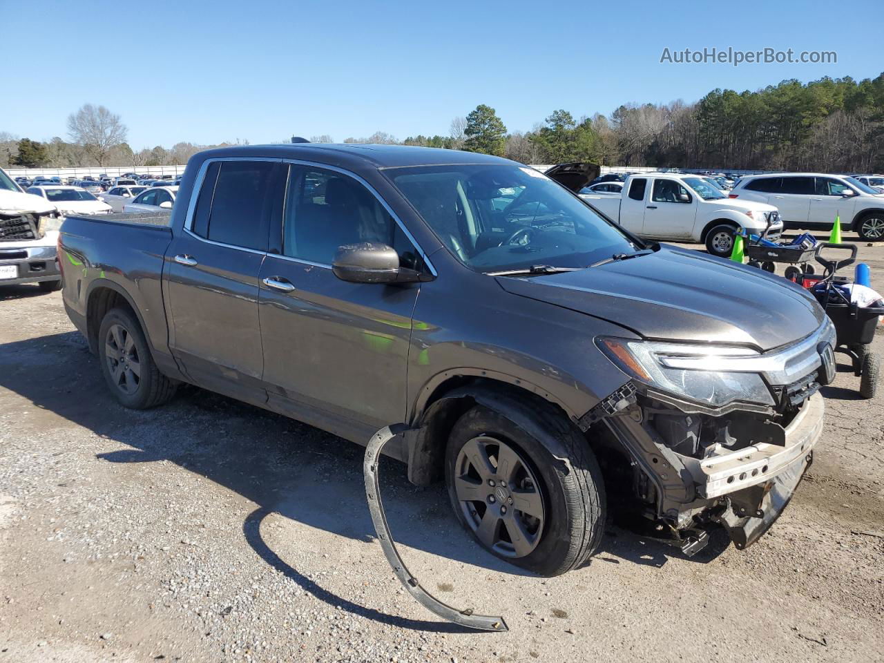 2020 Honda Ridgeline Rtl Gray vin: 5FPYK3F72LB013834