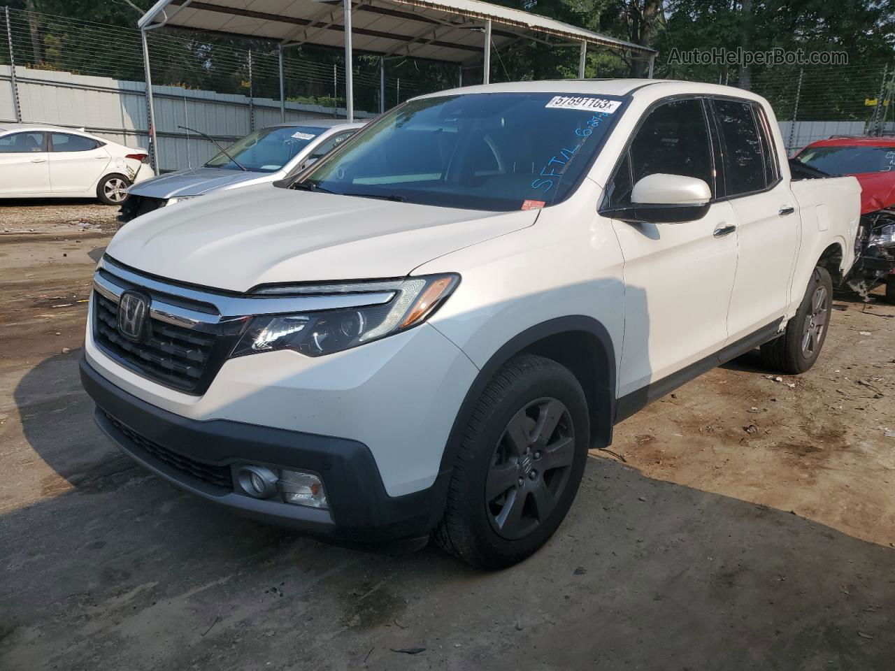 2020 Honda Ridgeline Rtl Белый vin: 5FPYK3F72LB015566