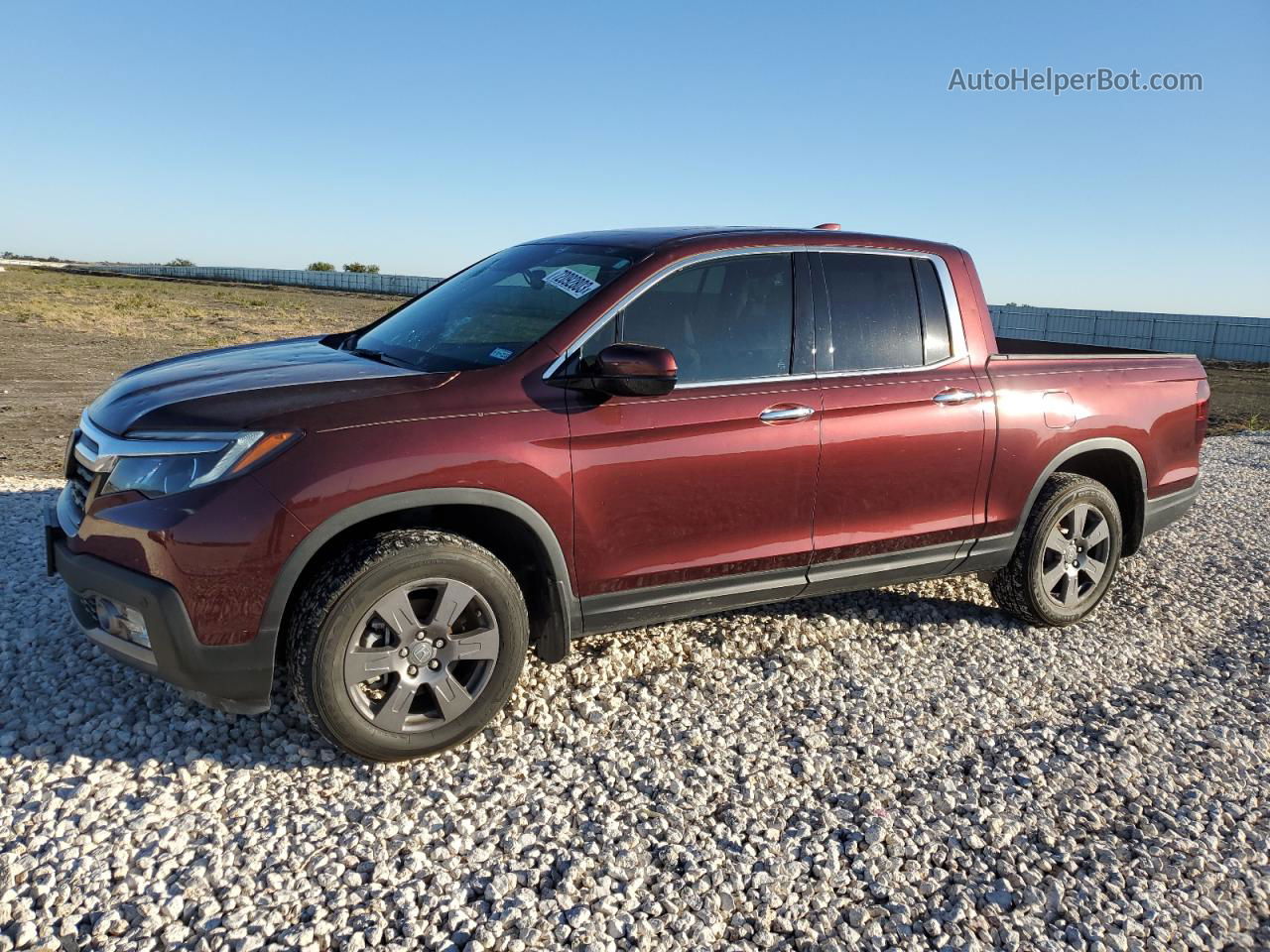 2020 Honda Ridgeline Rtl Maroon vin: 5FPYK3F73LB019951