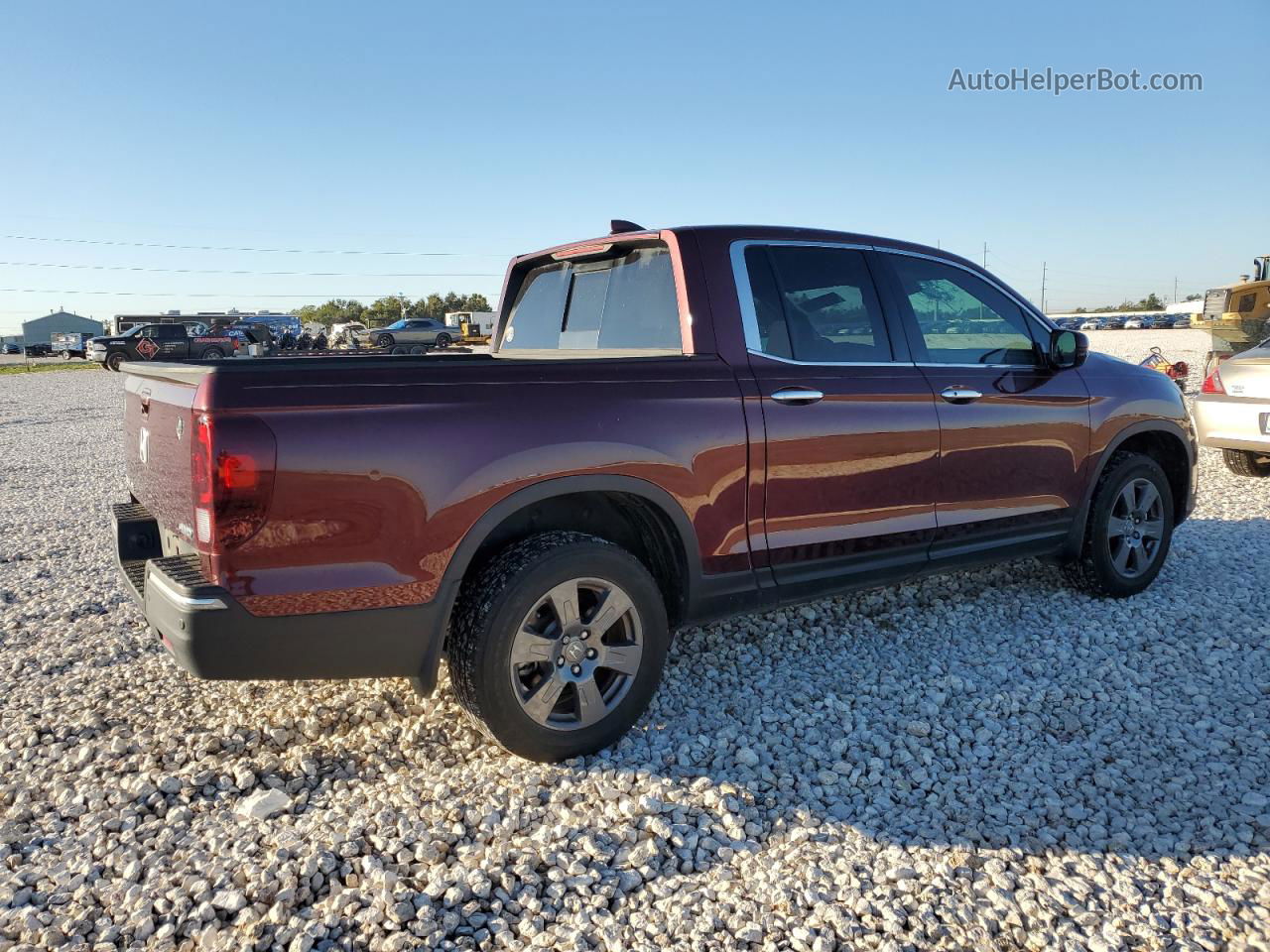 2020 Honda Ridgeline Rtl Maroon vin: 5FPYK3F73LB019951