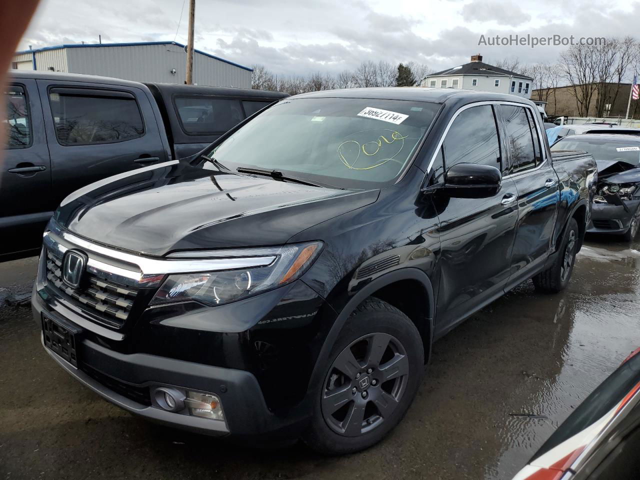 2020 Honda Ridgeline Rtl Черный vin: 5FPYK3F74LB009560