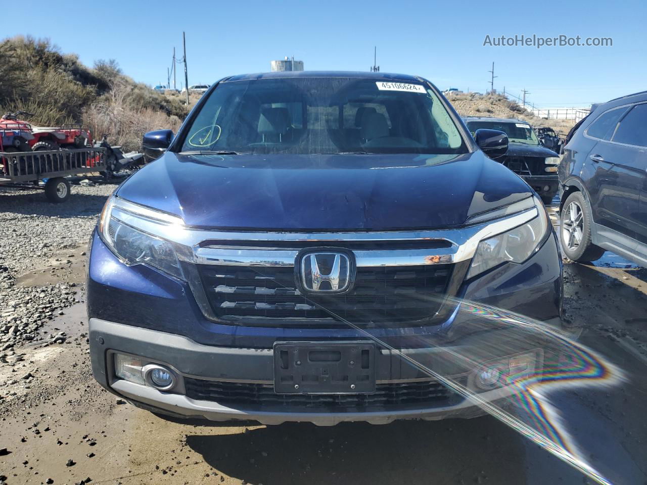 2020 Honda Ridgeline Rtl Blue vin: 5FPYK3F74LB016685