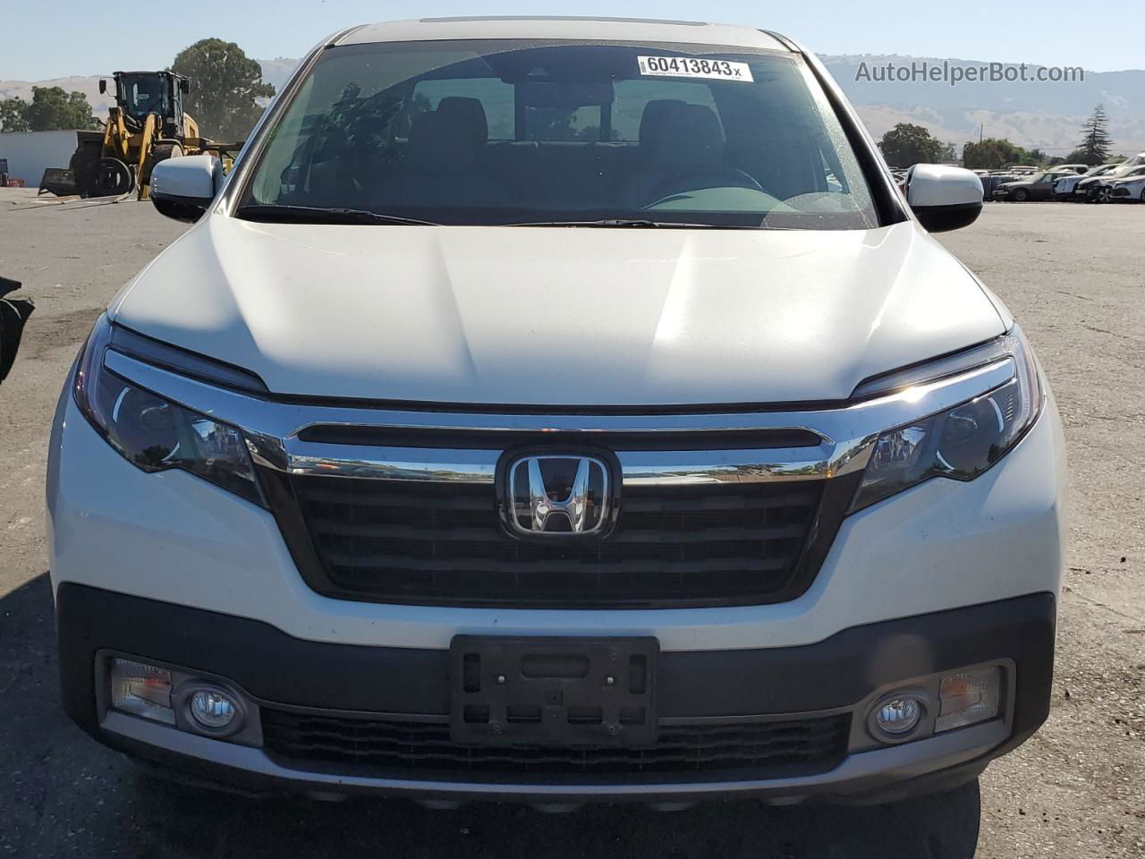 2020 Honda Ridgeline Rtl White vin: 5FPYK3F75LB005033