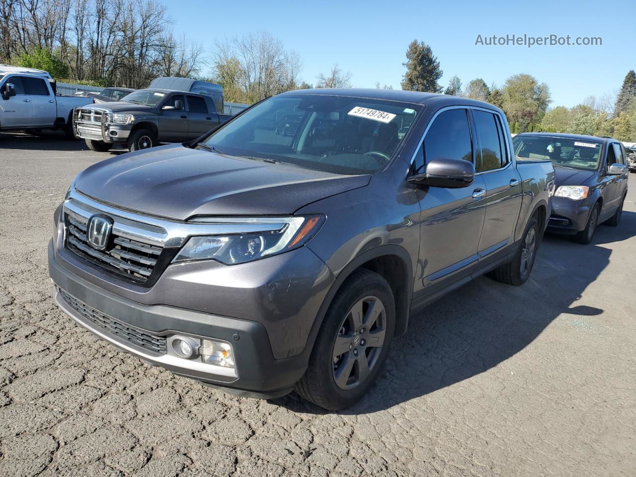 2020 Honda Ridgeline Rtl Gray vin: 5FPYK3F75LB005162