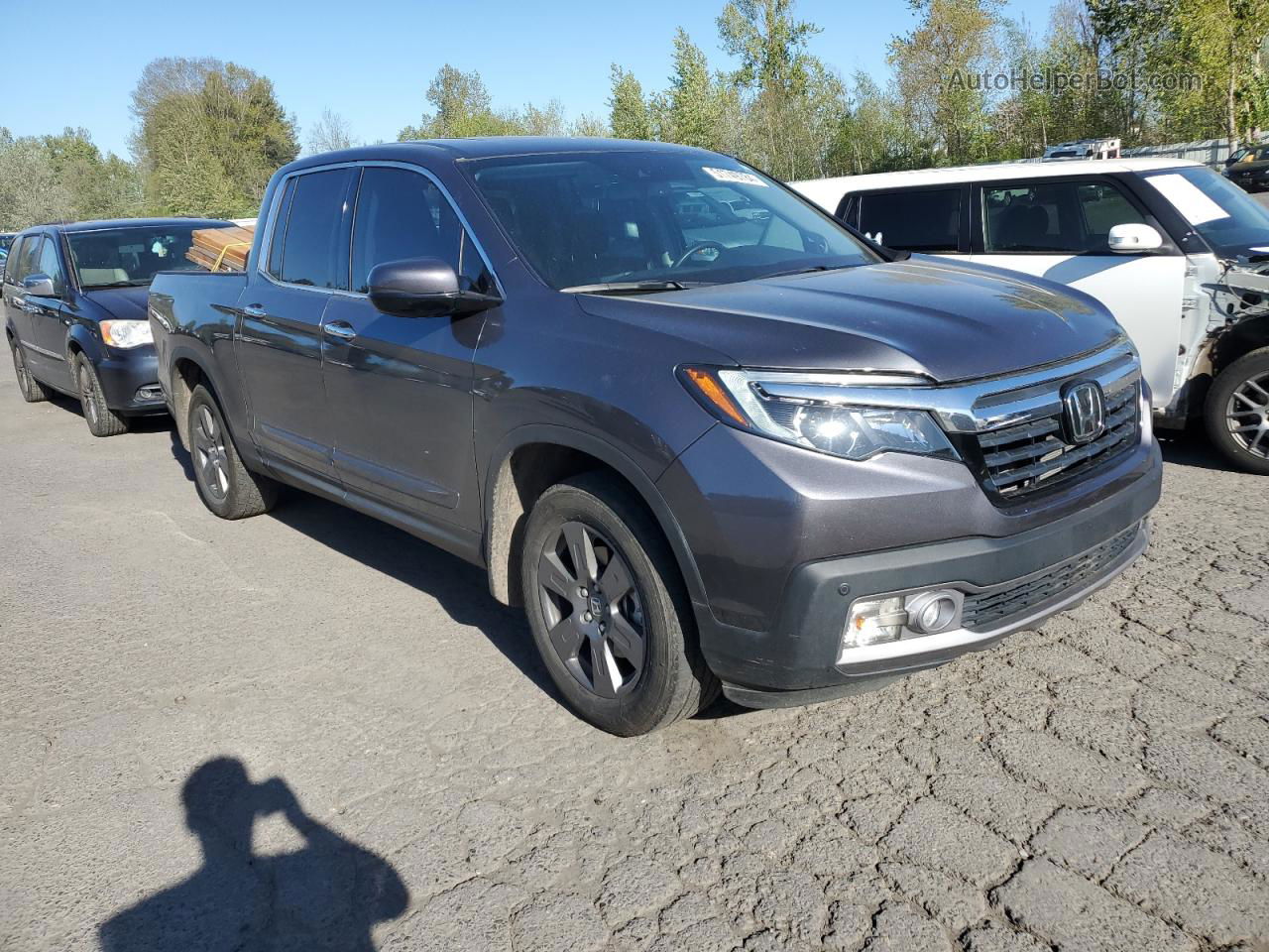 2020 Honda Ridgeline Rtl Gray vin: 5FPYK3F75LB005162