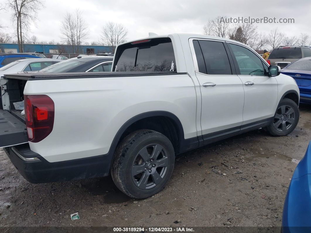 2020 Honda Ridgeline Rtl-e White vin: 5FPYK3F75LB008742