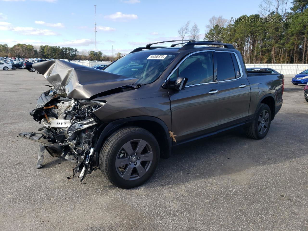 2020 Honda Ridgeline Rtl Серый vin: 5FPYK3F75LB010717