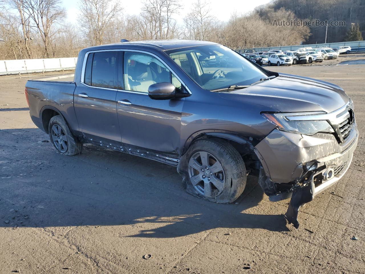 2020 Honda Ridgeline Rtl Угольный vin: 5FPYK3F75LB013214