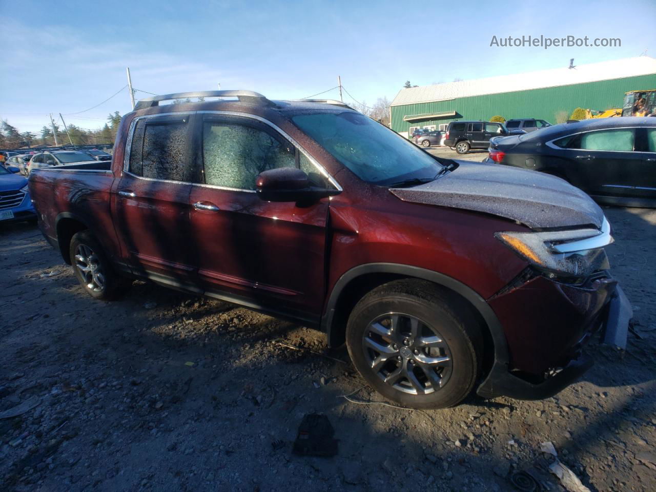 2020 Honda Ridgeline Rtl Burgundy vin: 5FPYK3F76LB001668