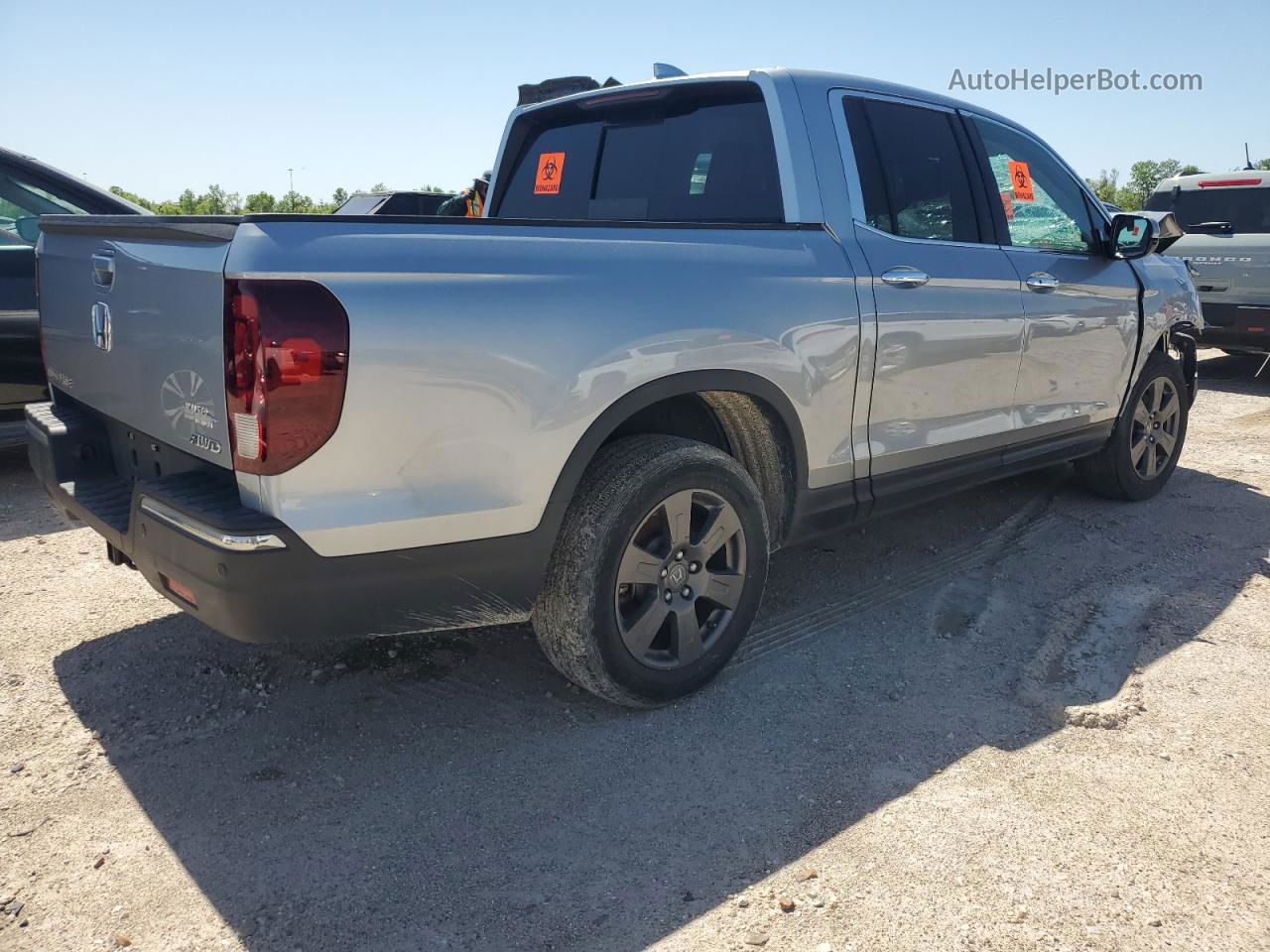 2020 Honda Ridgeline Rtl Серебряный vin: 5FPYK3F77LB016972