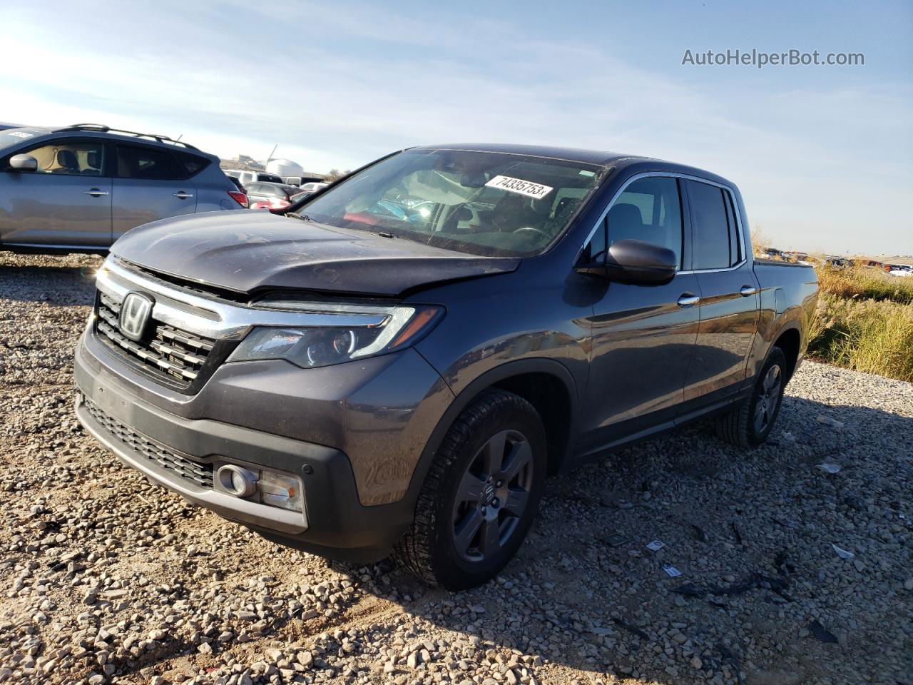 2020 Honda Ridgeline Rtl Серый vin: 5FPYK3F78LB011649