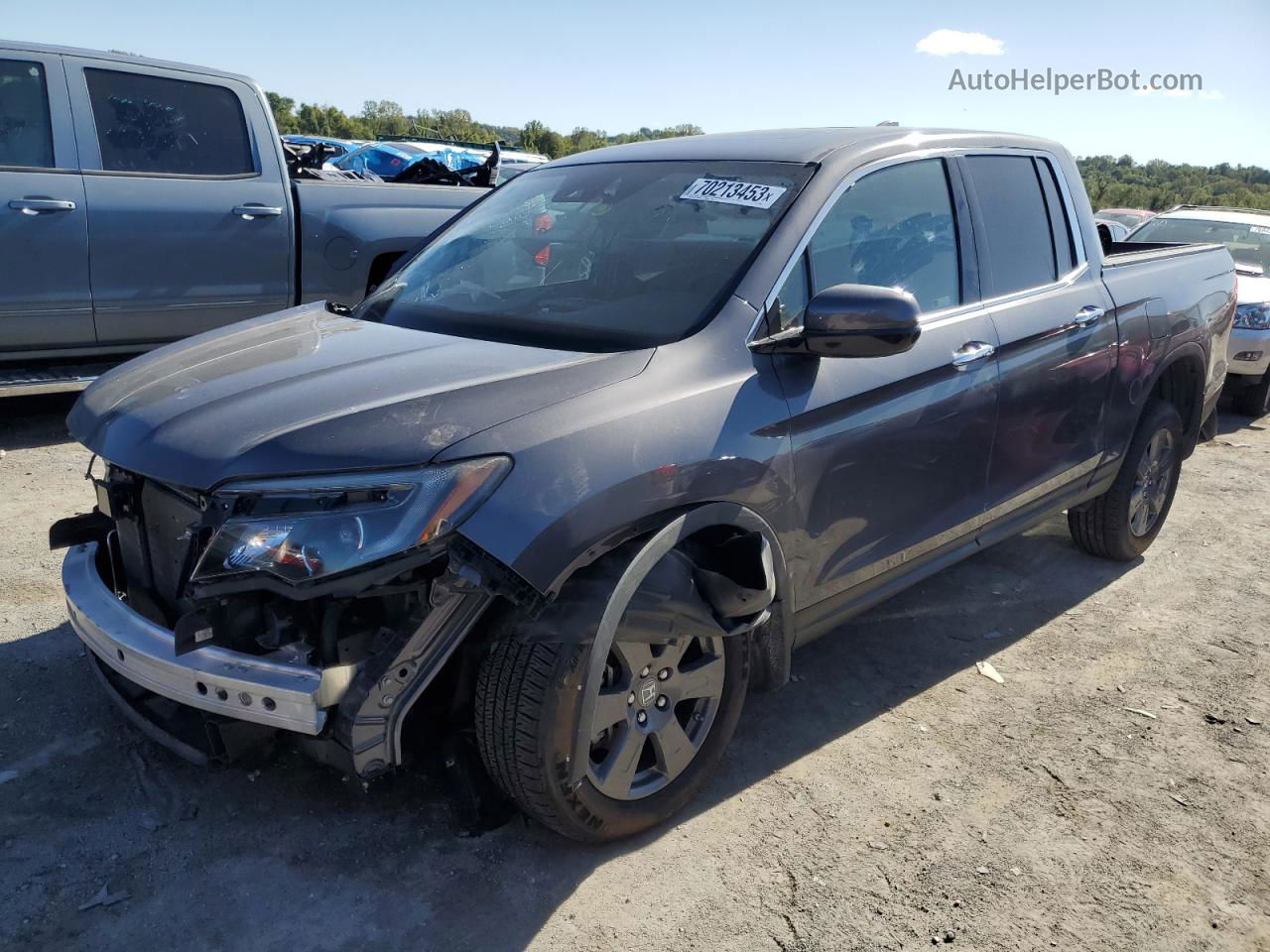 2020 Honda Ridgeline Rtl Серый vin: 5FPYK3F79LB005908